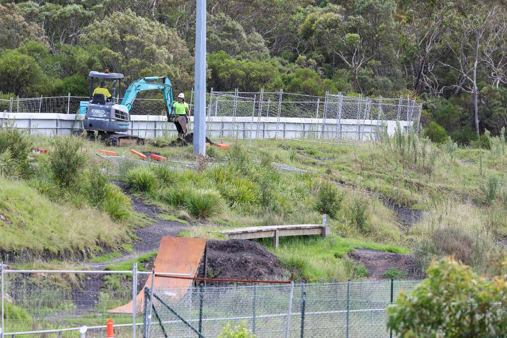 Early excavation works started at the Helensburgh mountain bike park on Tuesday. Picture by Adam McLean.