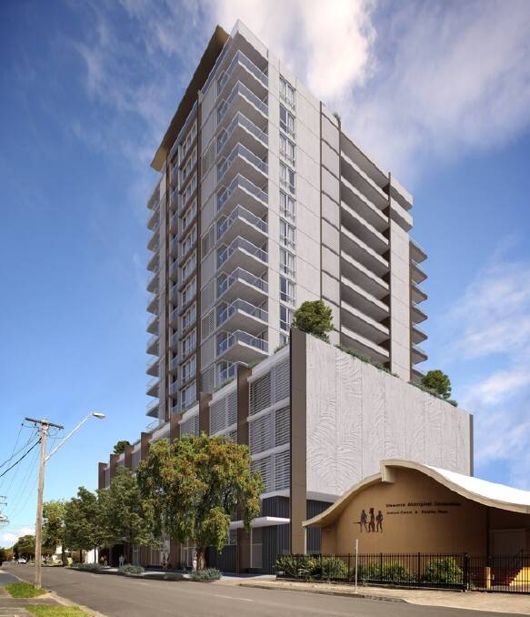 High-rise: Blaq Projects has lodged plans for an 18-storey building on Kenny Street, designed by Fairy Meadow architect Robert Gizzi. Picture: Supplied