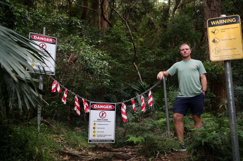 Austinmer's Andrew Wade has climbed the Sublime Point track more than 300 times and hopes he will be able to do more. Picture by Sylvia Liber.