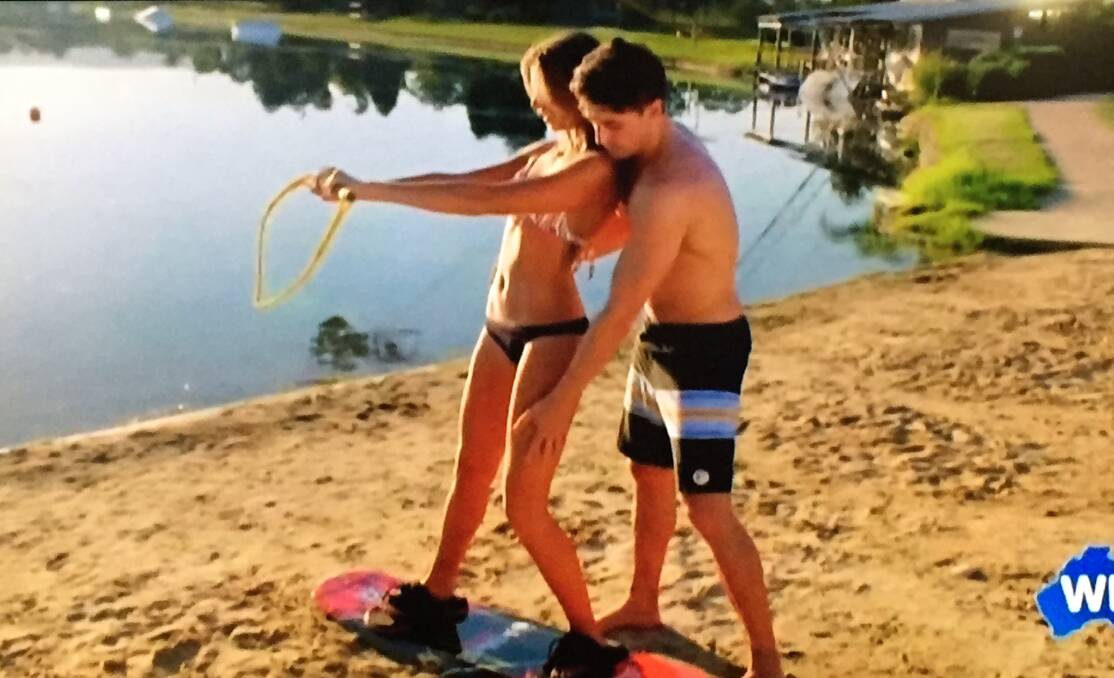 Matty the Moves: Here Alix, let me show you how I wakeboard down your leg.