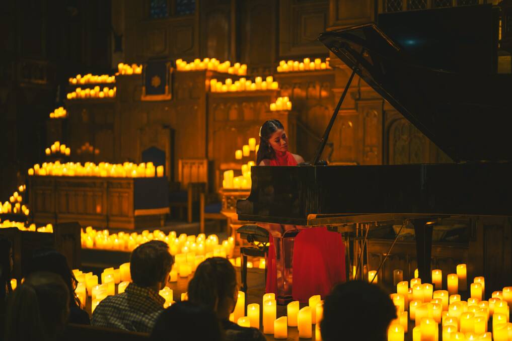 A candlelight concert in Sydney's St Stephen Uniting Church in 2022. Picture supplied.