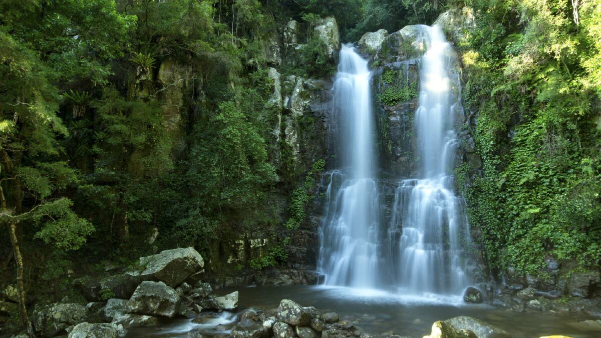 Biodiversity: The Upper Falls in Budderoo National Park (Minamurra Rainforest).