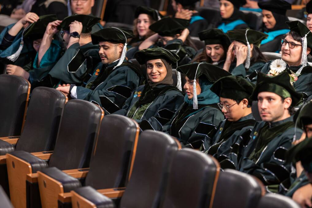 Picture from the 2023 commencement class at the King Abdullah University of Science and Technology, the first co-ed campus in Saudi Arabia. Picture: kaust.edu.sa