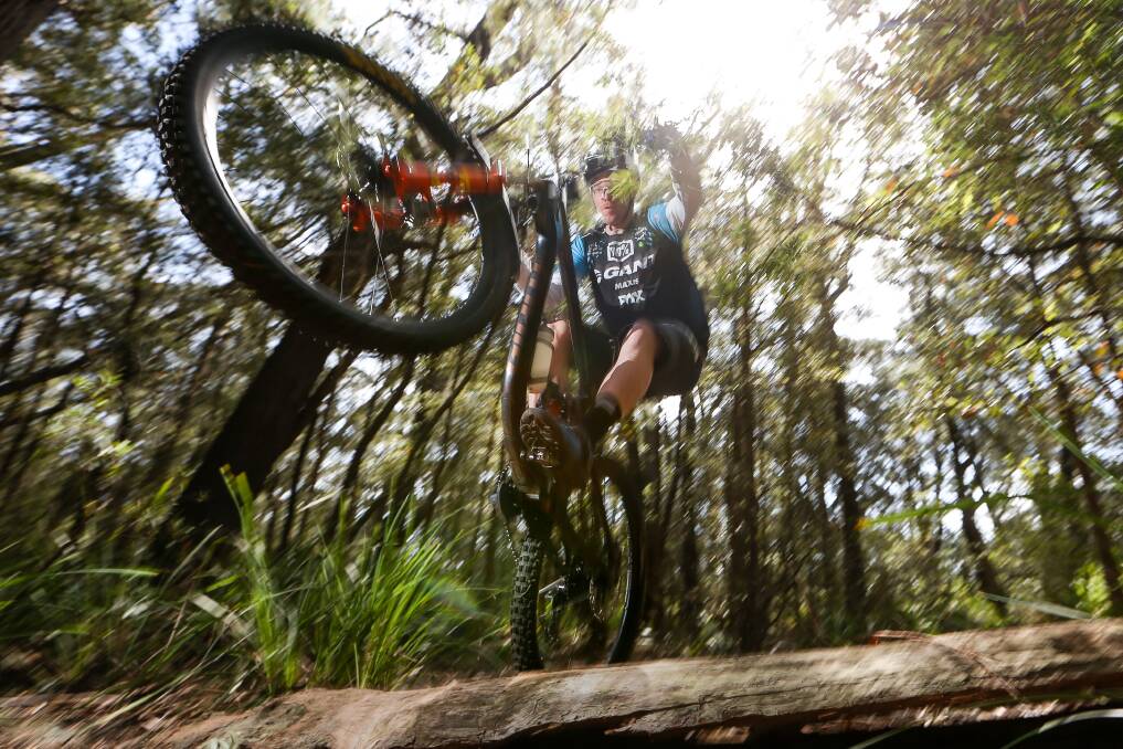 Professional mountain bike rider Josh Carlson has been a champion for the cause of mountain bike trails on the Illawarra Escarpment. Picture by Adam McLean