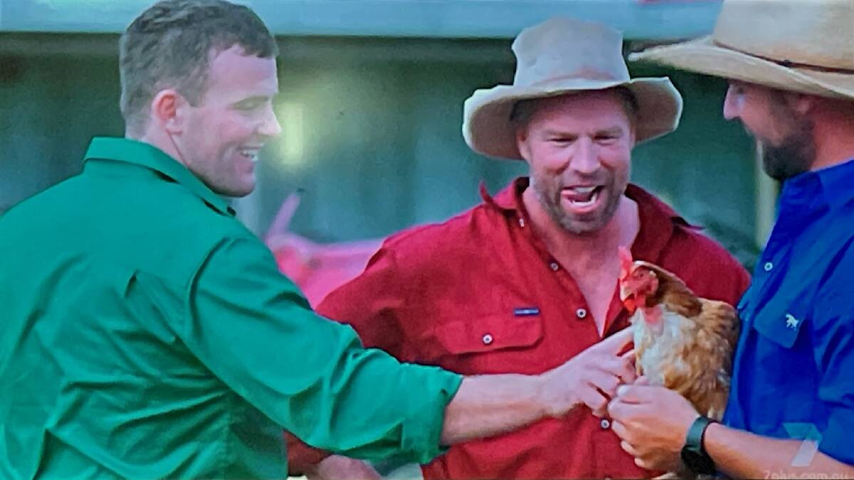 The chook is caught and Barnaby knows what he wants to do with it.