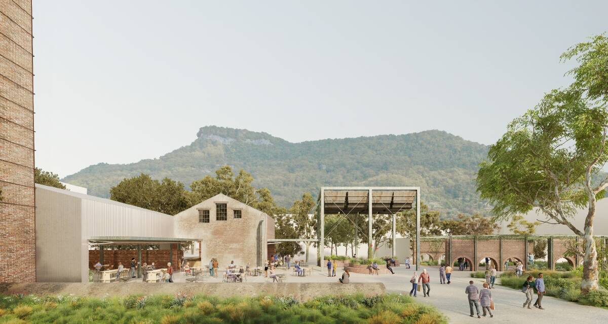 An artist's impression of part of the Corrimal cokeworks development supplied by Legacy Projects.