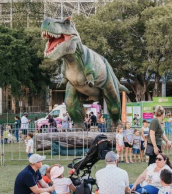 DOYOUTHINKHESAURUS: Tyrannosaurus Rex, as seen in one of the main publicity photos used by the Dinosaur Festival Australia in its advertising.