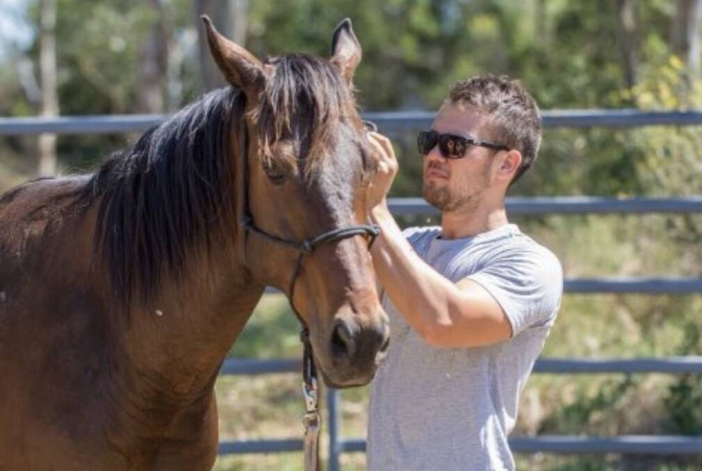 Below: Former ADF member and mounted police trainer Isaac Adams is part of the Horse Aid leadership in Queensland.