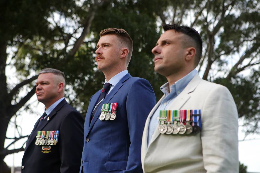 READY TO CONTRIBUTE: Wollongong's younger veterans of more recent conflicts include Josh Neden, Ben Golding and Robert Talevski. Picture: Sylvia Liber. 