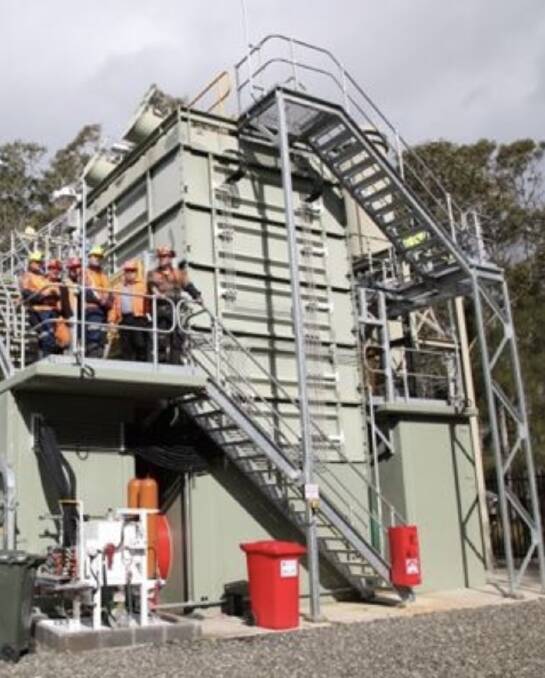 TEST: An earlier funding package supported a a different kind of methane 'afterburner' technology at Centennial's Mandalong mine. Picture: COAL INNOVATION NSW.