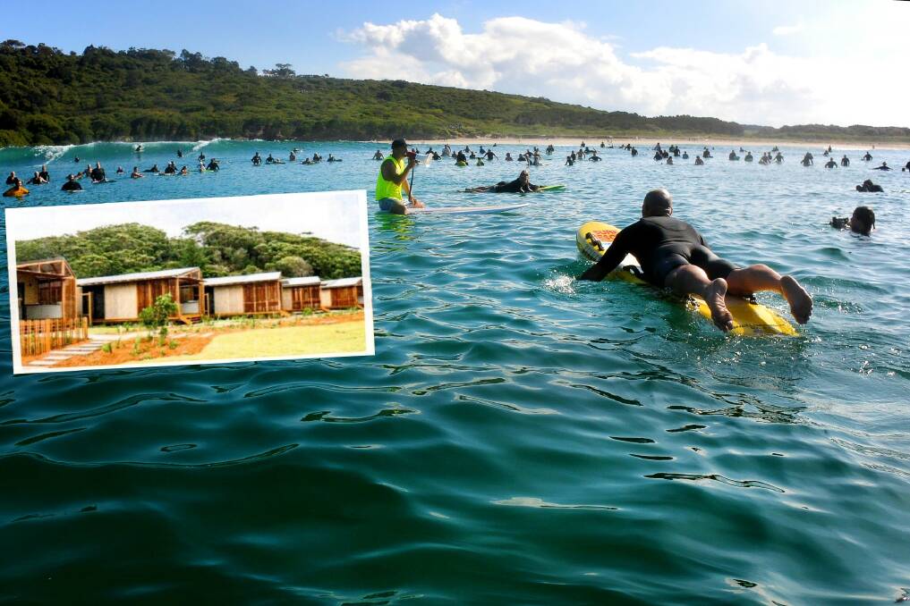 SANCTUARY: In May 682 people took part in a paddle-out protest against developing Killalea.