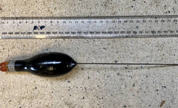 The device's bell is about 12cm long. Picture: DPI