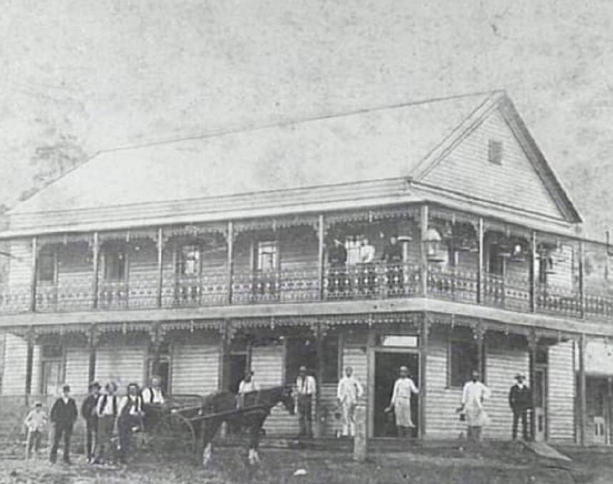 MEETING PLACE: George Whitford's large house in Thirroul was the scene of the discussion in 1880. It later became the Bulli Pass hotel and is now where the Ryans Hotel stands. Pictures courtesy Thirroul History in Photos (Facebook).