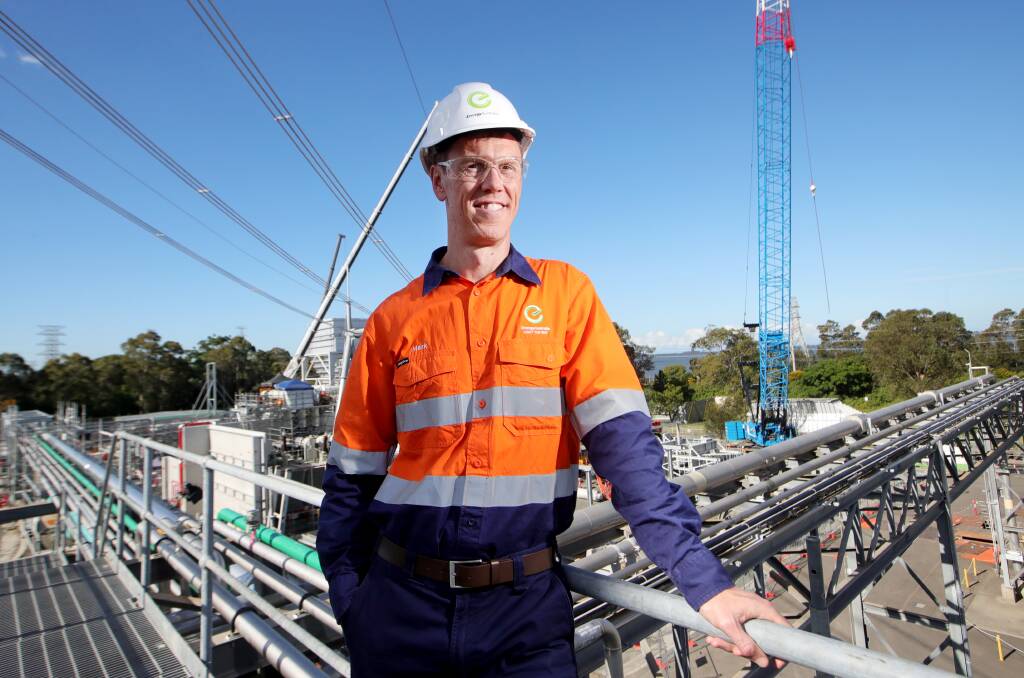 EnergyAustralia managing director Mark Collette at the Tallawarra B site in April 2023. Picture by Sylvia Liber.
