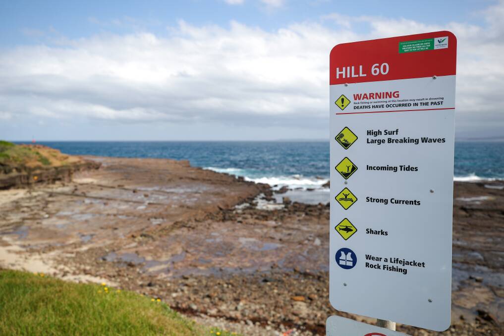 MONOLINGUAL: Wollongong's signs installed at Hill 60 are in English only. Picture: ADAM McLEAN.