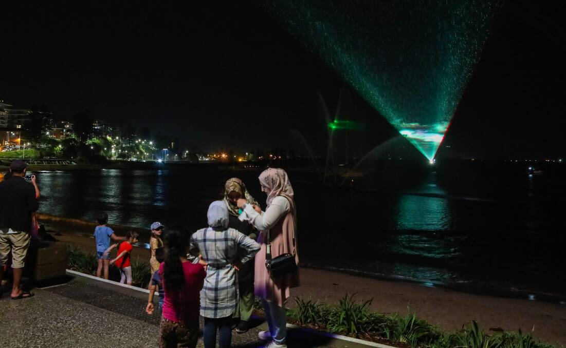 POOR SHOW: Council admitted the light show could have been better. Picture: ADAM McLEAN.