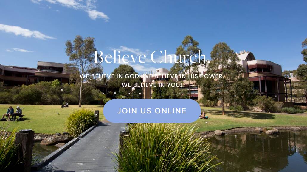The Believe church has its Sunday services at the Innovation Campus but uses the UOW Keiraville campus in its website marketing.