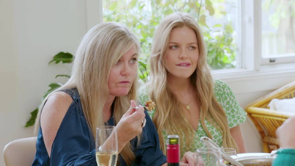 Olivia's mum and sister popped on the serious face for some big questions.