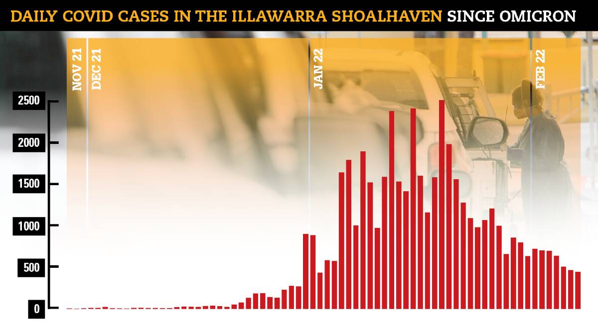 Cases in the Illawarra Shoalhaven since November 28.