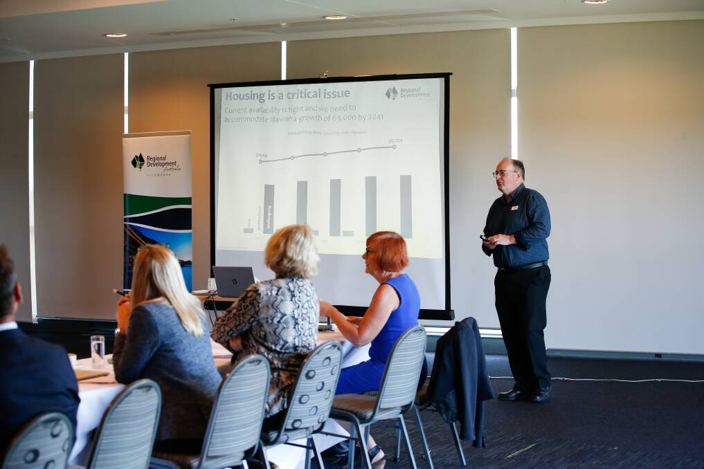 RDA Illawarra policy manager Alex Spillett crunches the numbers. Picture by Anna Warr.