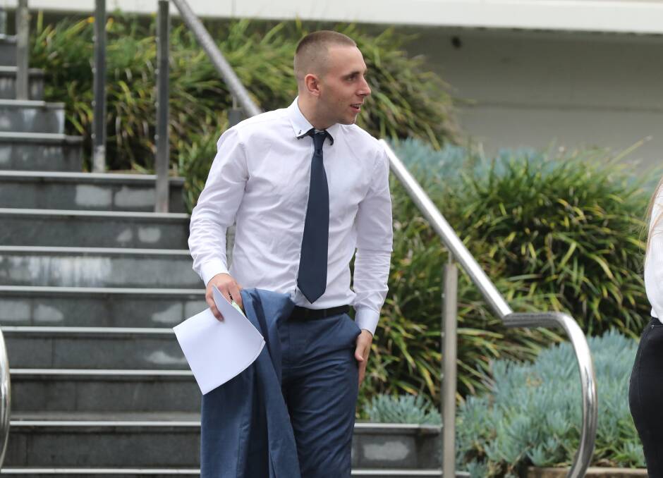 GUILTY: Tyson Williams leaves Wollongong Courthouse after being sentenced over a stabbing incident. 