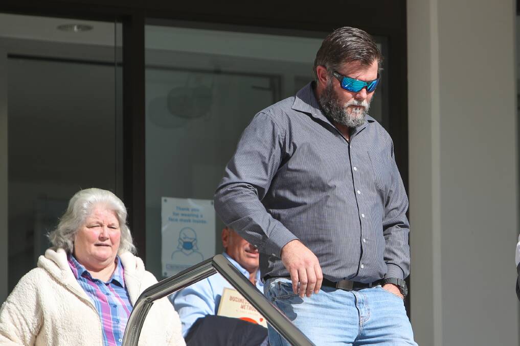 WITNESS: Truck driver Gary James leaves Wollongong courthouse after giving evidence in the manslaughter trial. Picture: Adam McLean