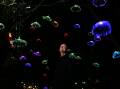 Shellharbour mayor Chris Homer amid the Enchanted Forest lights in May 2023. Picture by Sylvia Liber