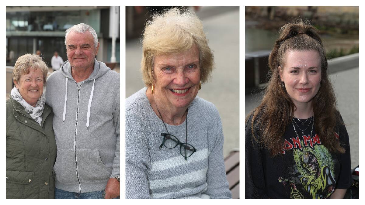 Wollongong residents Linda and Alan Alston, Jan Walters, and Elleni Meakins. Pictures: Robert Peet