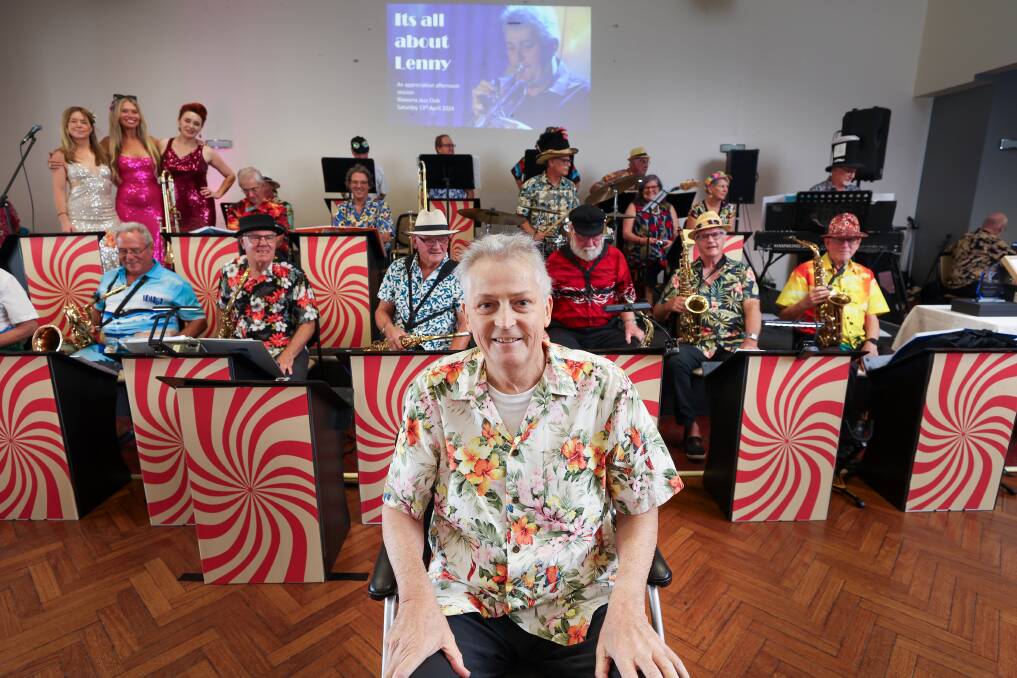 Neil 'Lenny' Lendrum at the Illawarra Jazz Club gig dedicated to him. Picture by Adam McLean