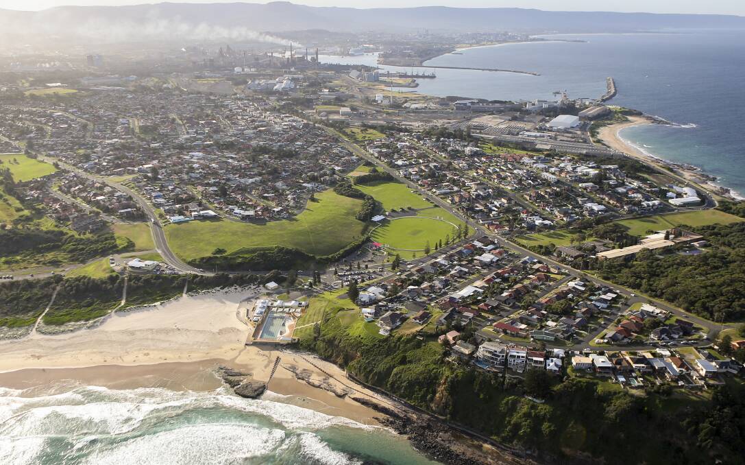 FUTURE PLANS: Wollongong City Council has developed a draft master plan for King George V Park (centre). Picture: Anna Warr