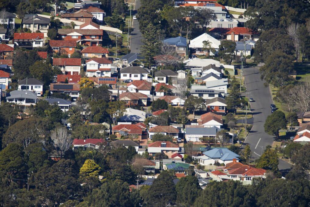 Houses in the Illawarra. File picture by Anna Warr