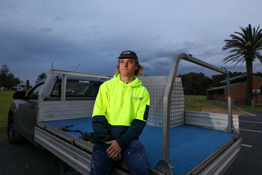 FRUSTRATED: Jack Sykes has lost essential work tools and years of savings after someone picked the lock on his ute's toolbox. Picture: Adam McLean