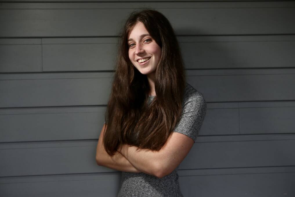 Charlotte McKenzie came first in history extension in the 2021 HSC. Picture: Sylvia Liber