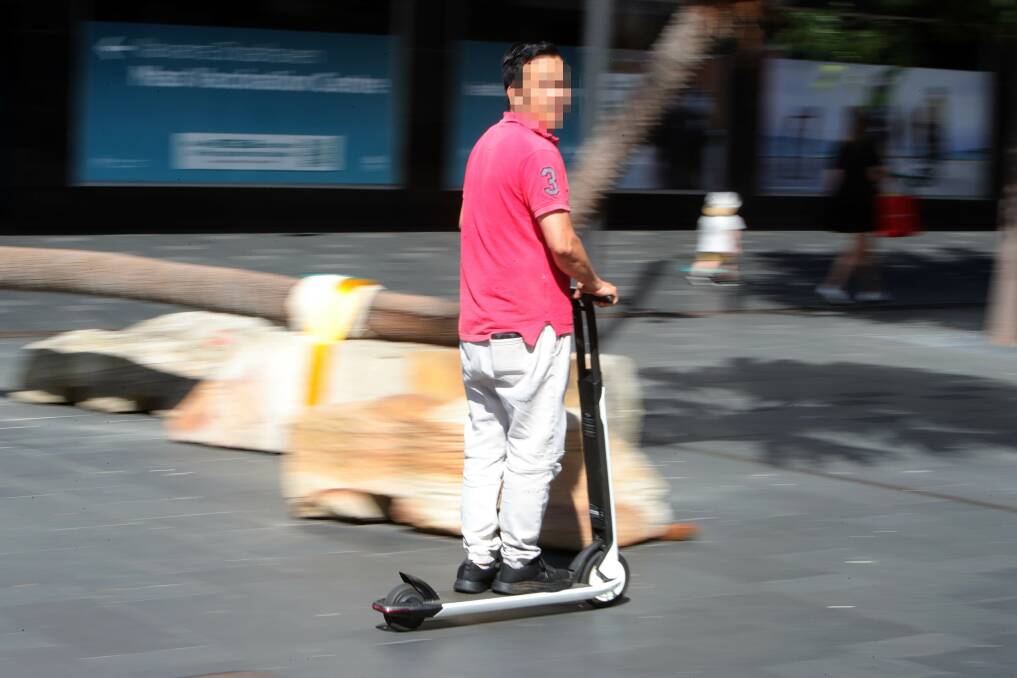 Electric scooters are growing in popularity, despite remaining illegal off private land. Picture: Sylvia Liber