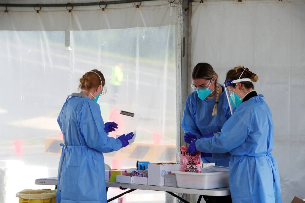 TESTING: A record 86,620 COVID tests were performed in the 24 hours to 8pm Thursday. Picture: Sylvia Liber