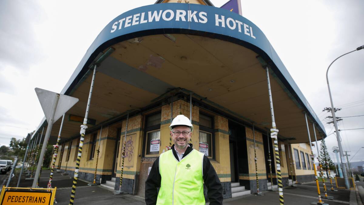 Anglicare Sydney chief executive officer Simon Miller outside the old pub in October 2022. Picture by Adam McLean