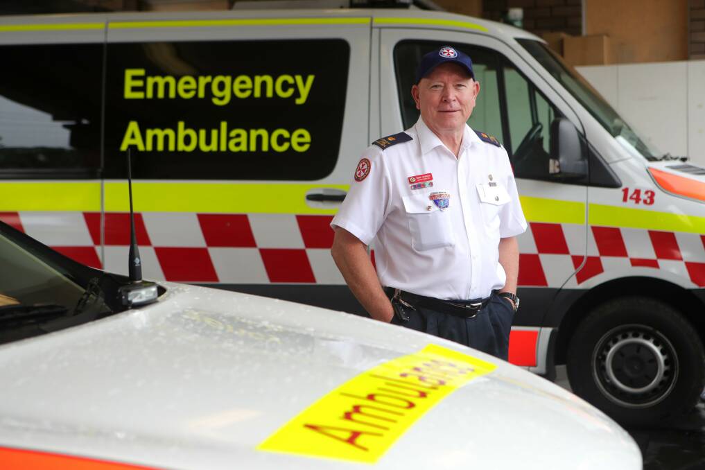 MILESTONE: Chief Inspector Terry Morrow is celebrating 50 years as a paramedic. Picture: Sylvia Liber