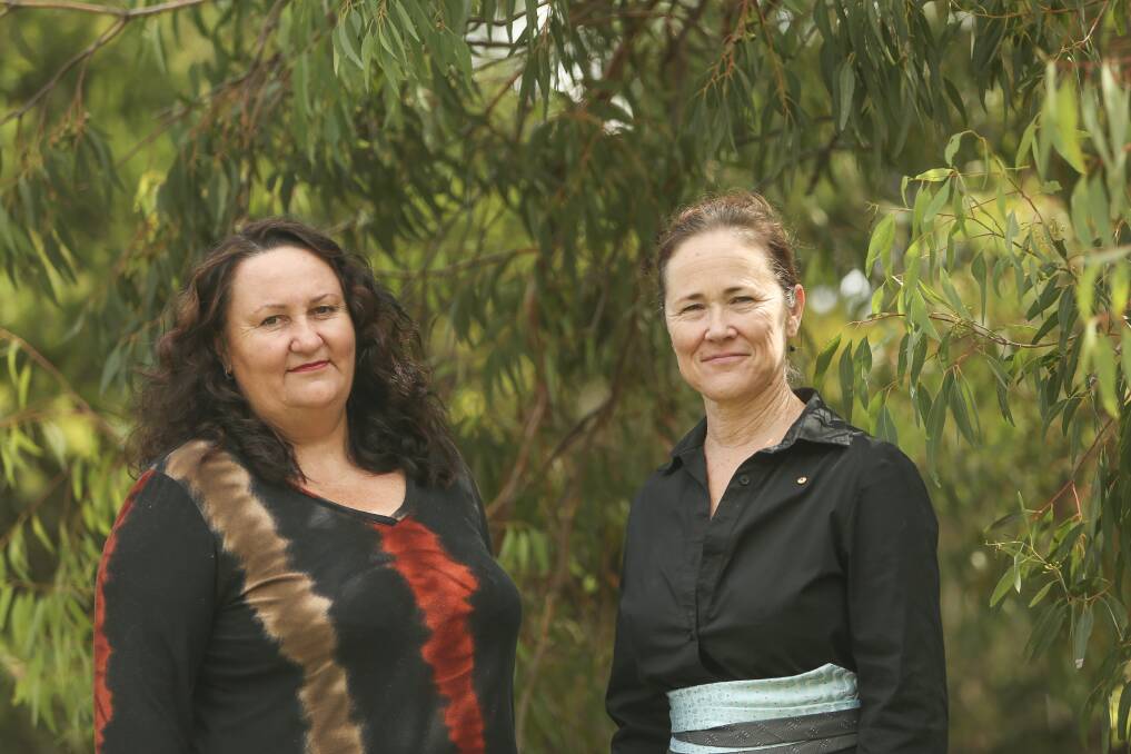 Sisters in Law Project found Jane Matts and Illawarra Women's Health Centre general manager Sally Stevenson. File picture by Anna Warr.