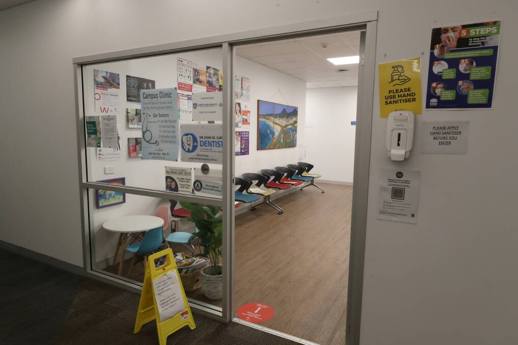 'DISTRAUGHT': Campus Clinic at the University of Wollongong is closing. Picture: Robert Peet