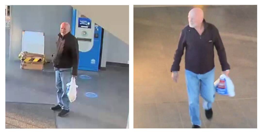 Images of the man police would like to speak to about the incident. Pictures: Wollongong police