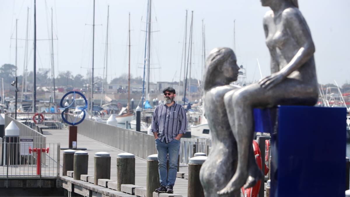 Mark Ellis, a suicide survivor and peer worker in suicide prevention, at Shellharbour Marina. Picture by Sylvia Liber