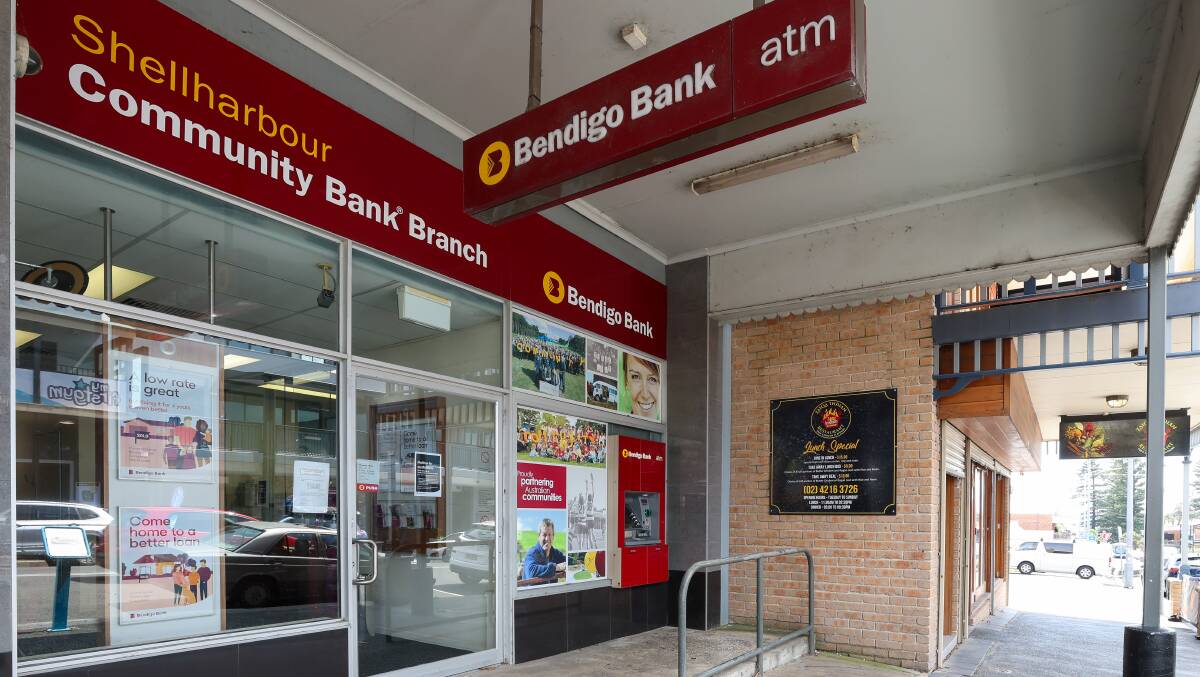 Bendigo Bank's Shellharbour Community Bank branch in Addison Street. Picture by Adam McLean