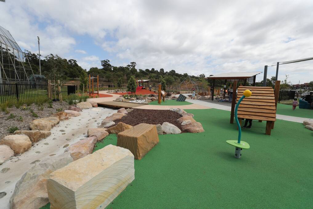 The new playground at the Cringila Hills Recreation Park. Picture: Robert Peet