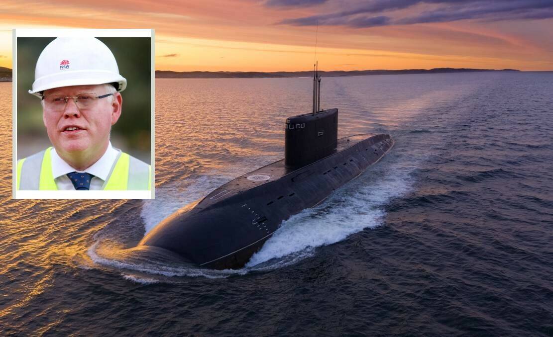 Gareth Ward wants the NSW government to affirm its support for Port Kembla as the preferred site for a nuclear submarine base.