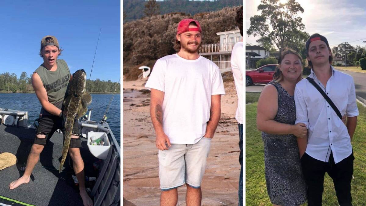 Connor Pringle fishing; at the beach; and with his mother Racheal. Pictures supplied