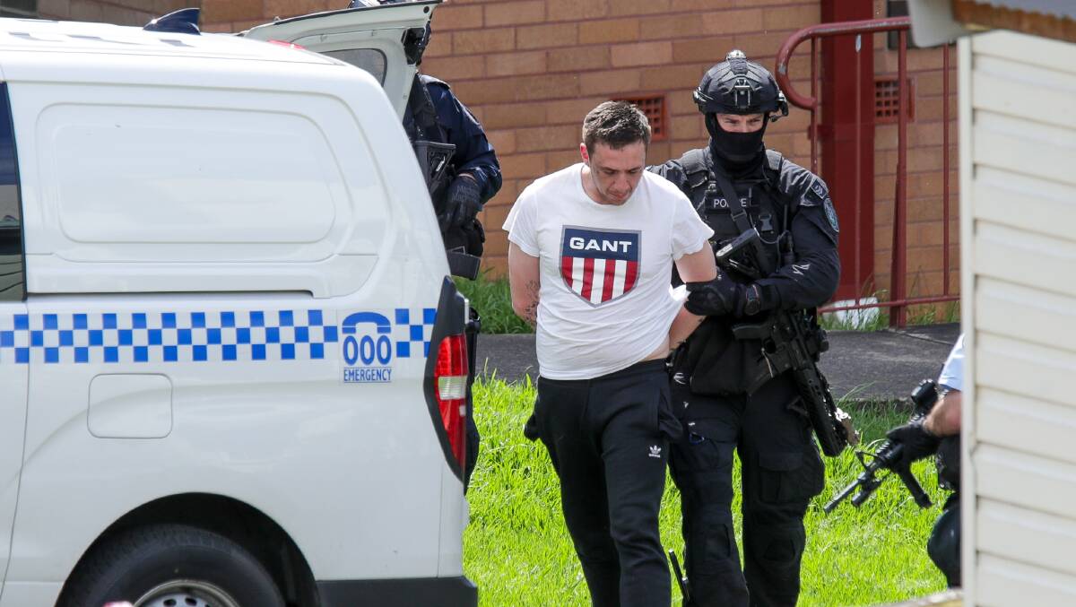 Trevor Leal was arrested after giving himself up to police following a siege that lasted almost five hours.