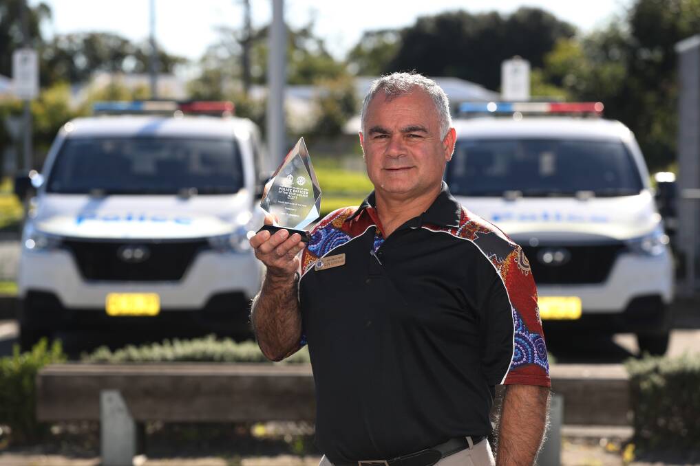 TOP JOB: Aboriginal community liaison officer Glen Sutherland is the NSW Police Employee of the Year. Picture: Robert Peet