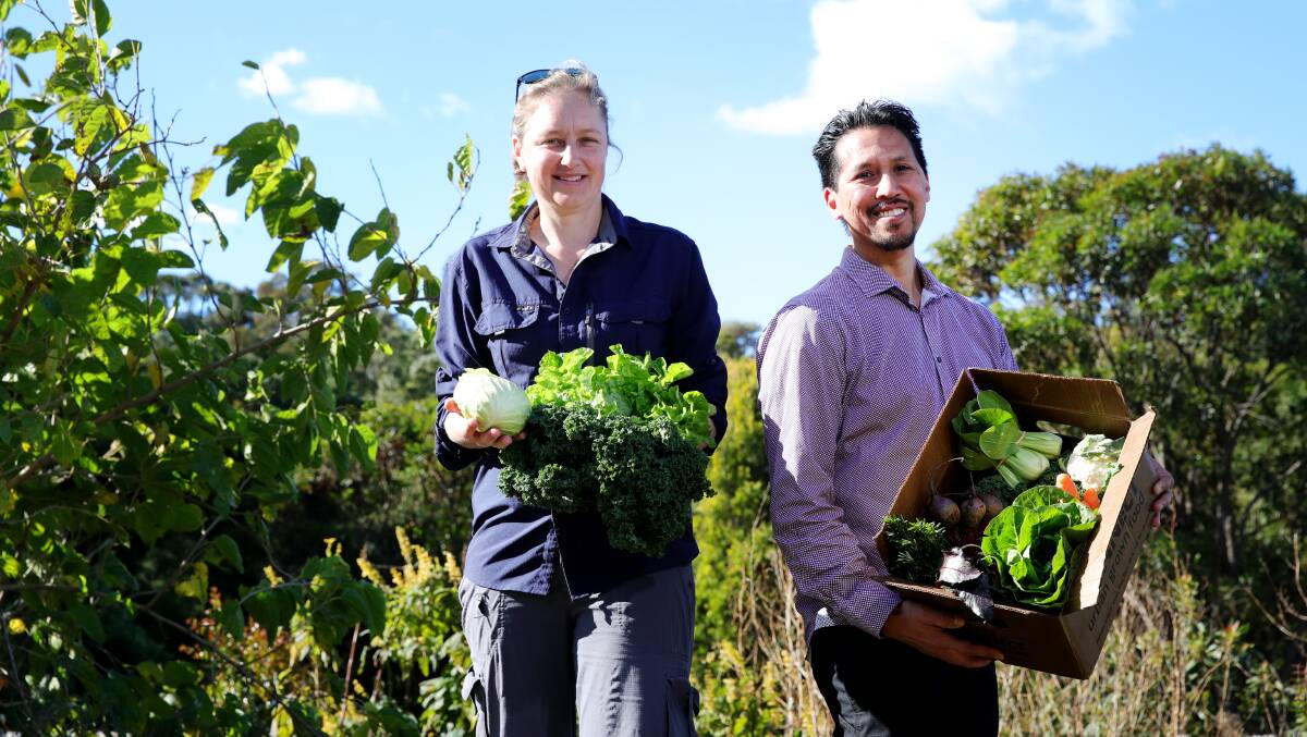 Emily Henderson and Robert Servine from Green Connect, which now has a new, user-friendly online shop for its farm. Picture by Sylvia Liber.