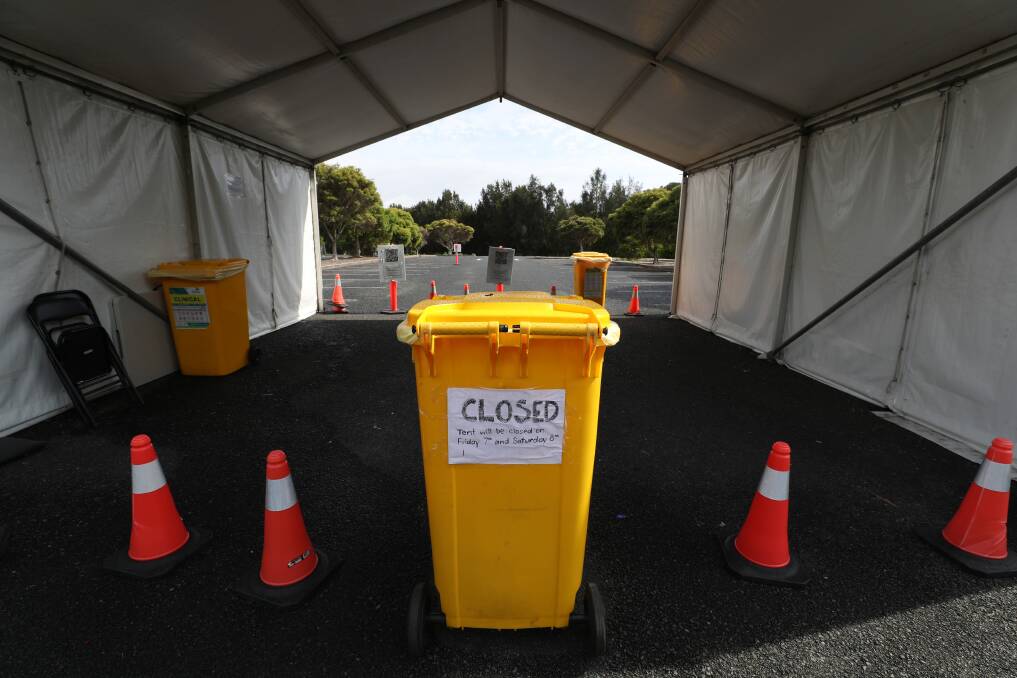 Several testing sites in the Illawarra have closed again amid high demand and long turnaround times on results. Picture: Anna Warr