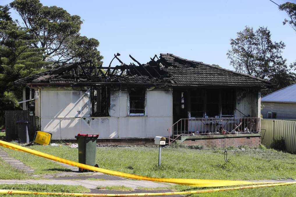 DESTROYED: The house at Helensburgh. Picture: Anna Warr